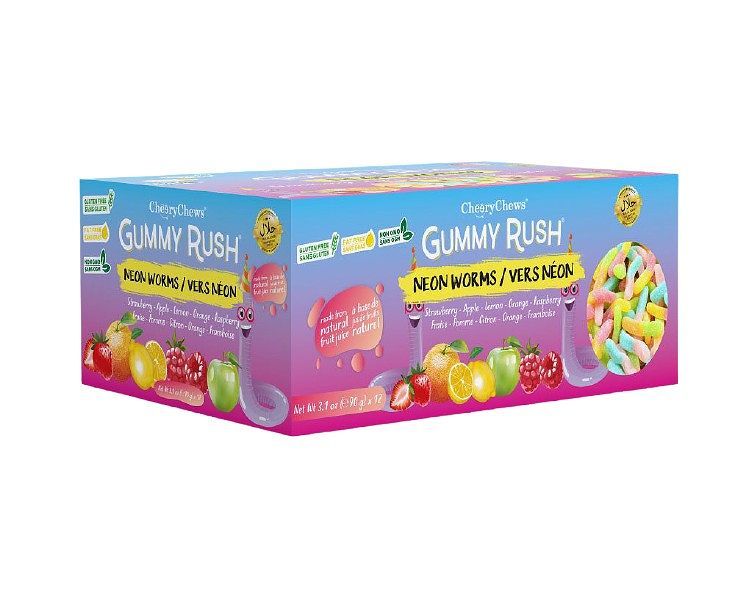 90g Bag - Neon Worms