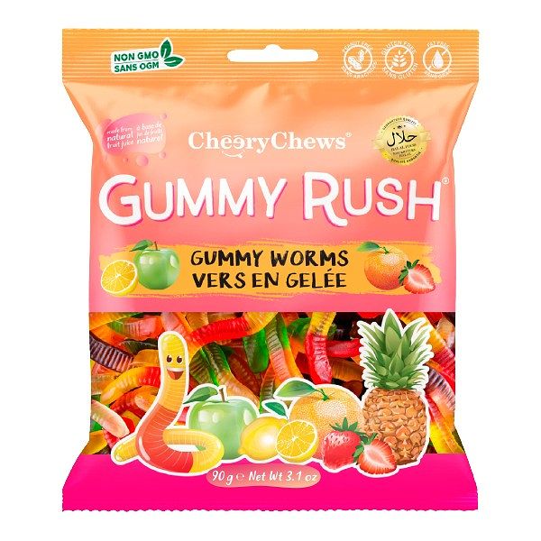 90g Bag - Gummy Worms
