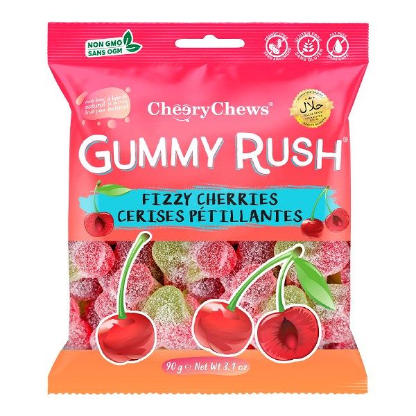 90g Bag - Fizzy Cherries